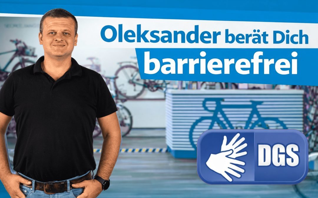 Beitragsbild: Fahrrad Beratung in Gebärdensprache